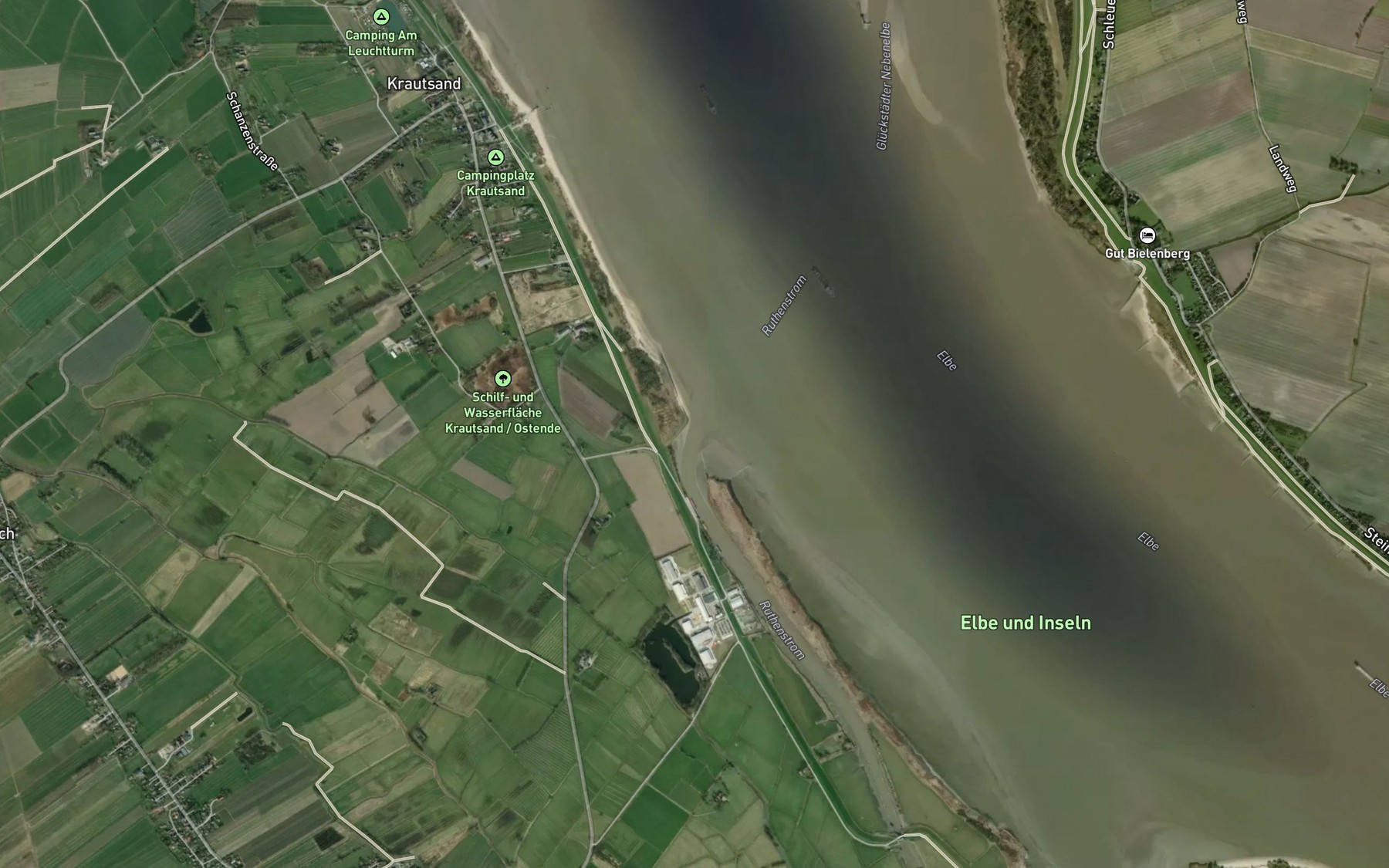 Satellite map of the Ruthenstrom