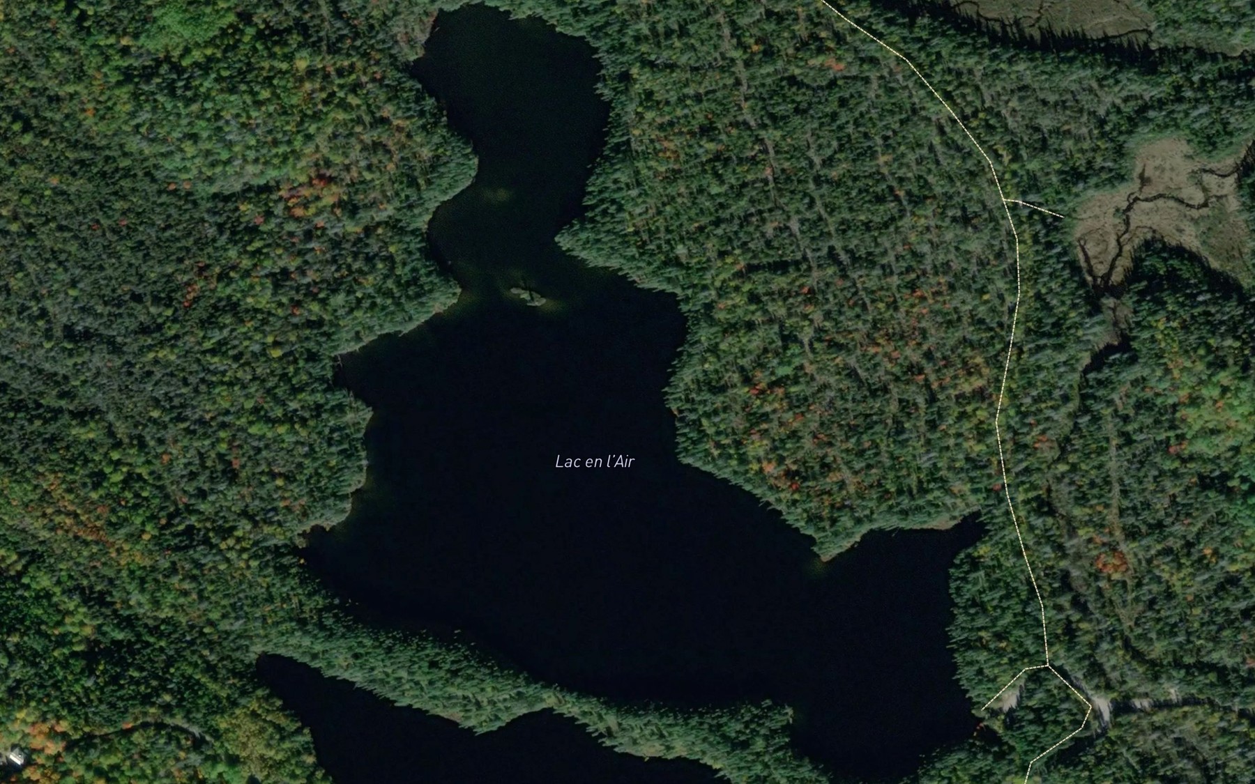 Satellite map of the Lac en l'Air