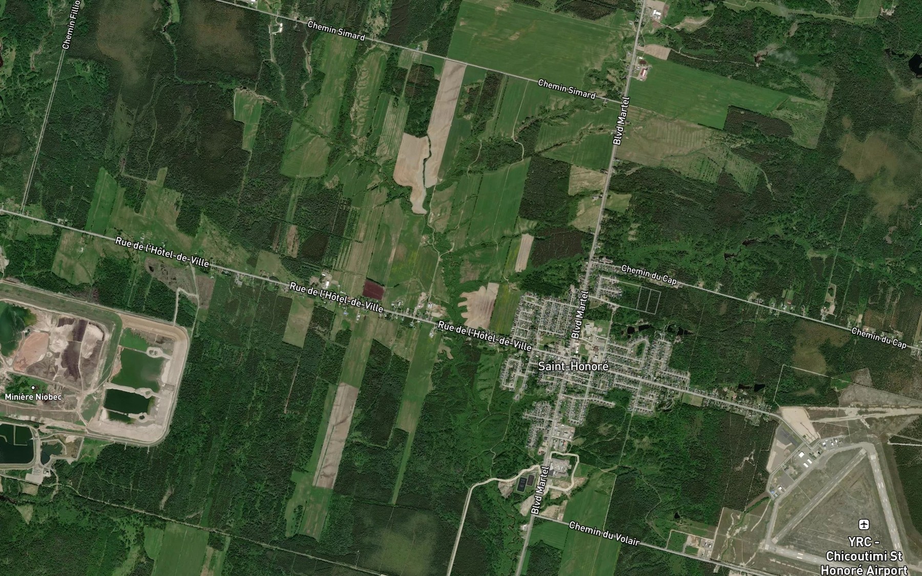 Satellite map of the Ruisseau Gravel