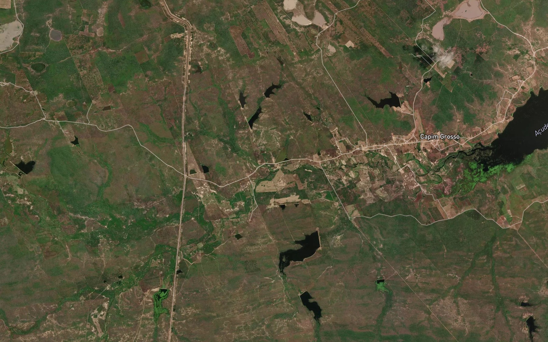 Satellite map of the Riacho Aroeira
