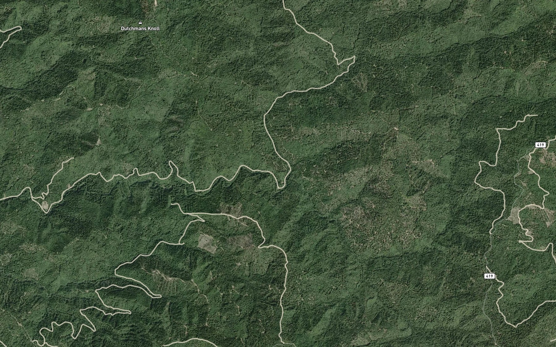 Satellite map of the Redwood Creek