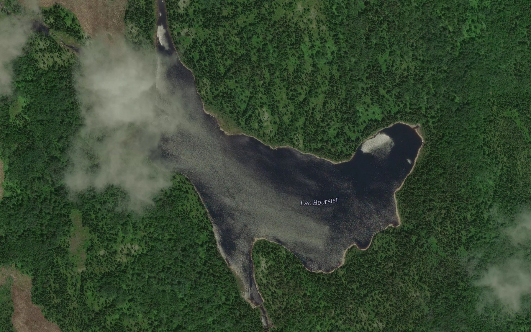 Satellite map of the Lac Boursier