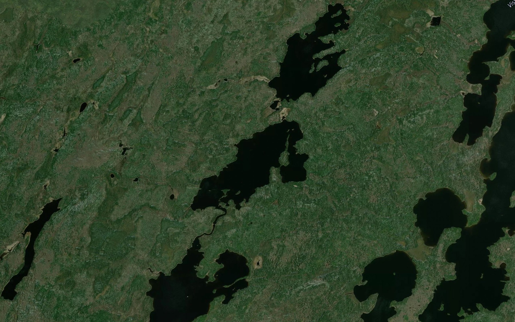 Satellite map of the King Lake