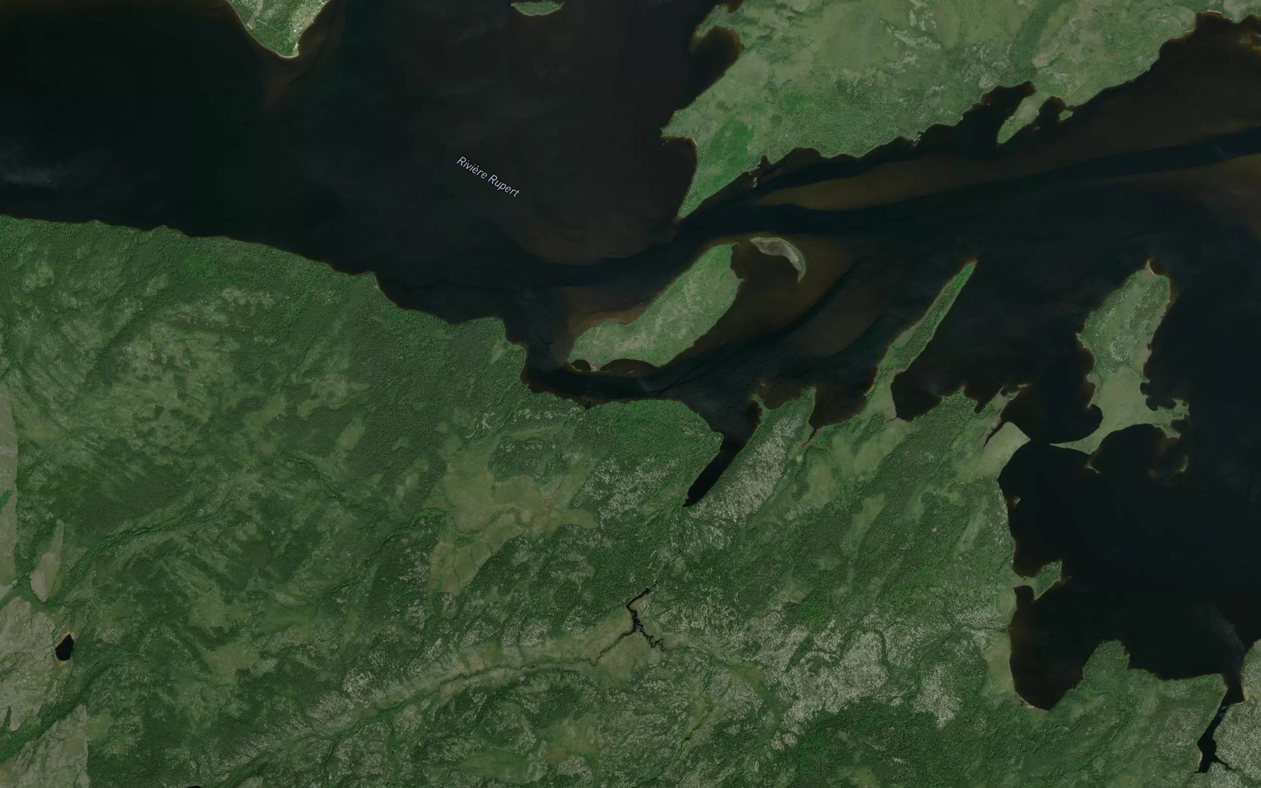 Satellite map of the Ruisseau Kachiutamahamisunanuch