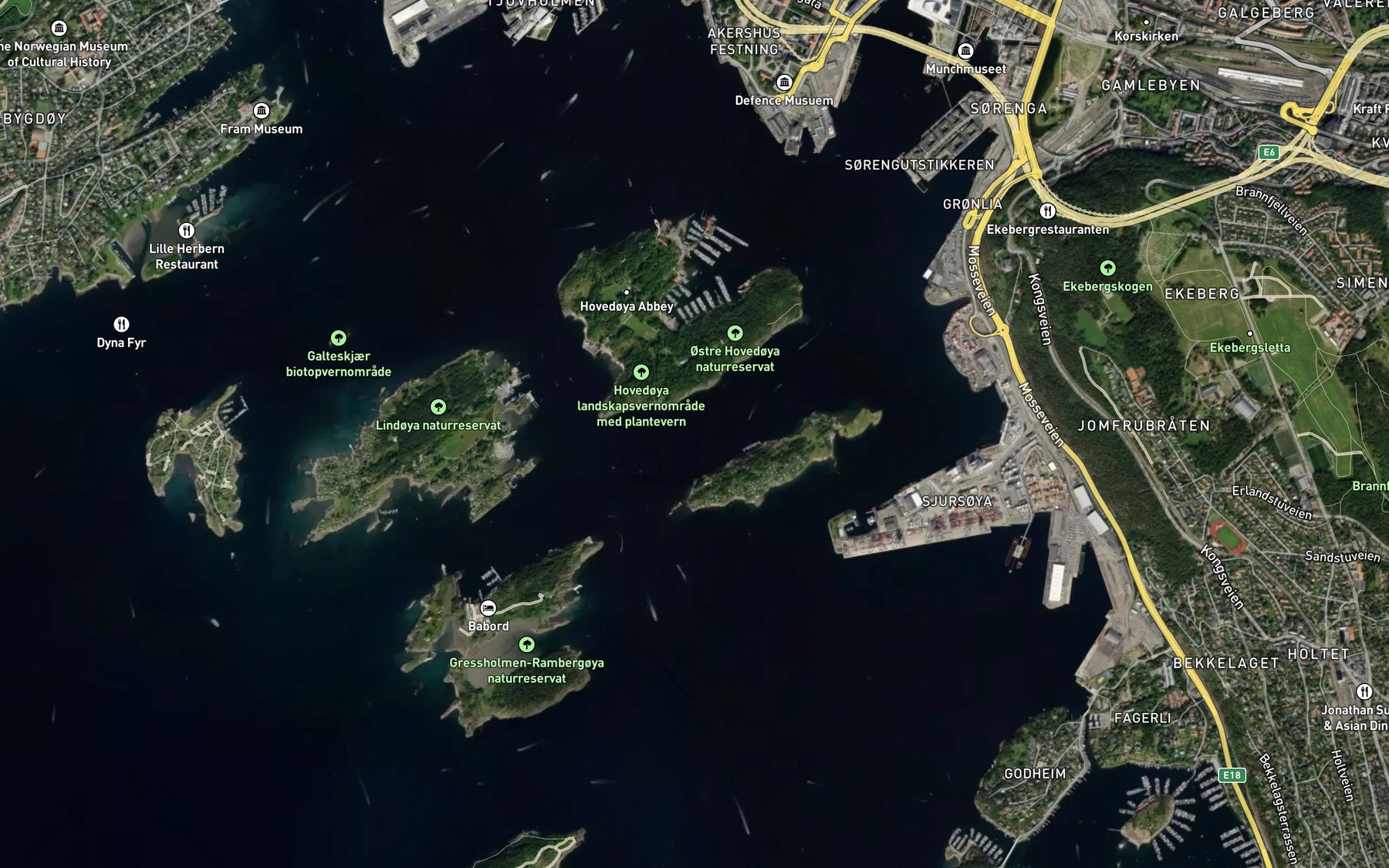 Satellite map of the Skipslopet