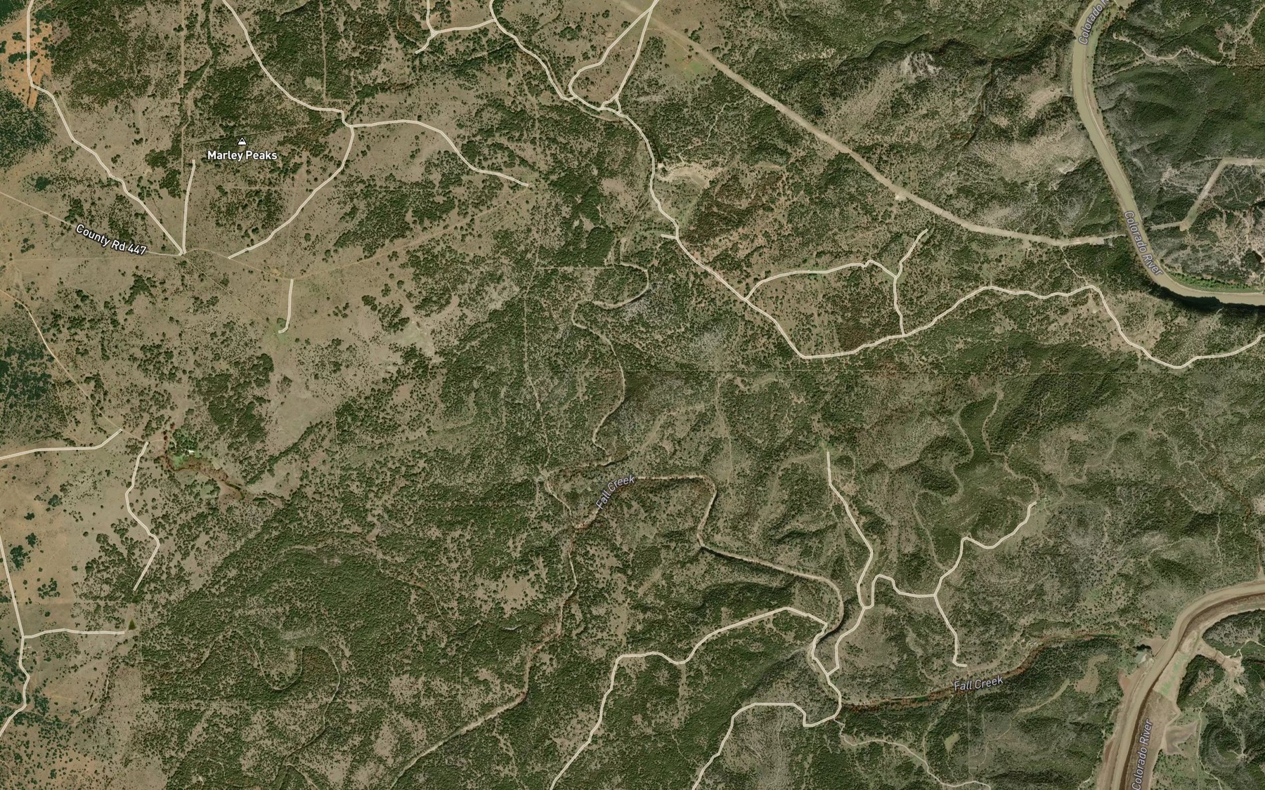 Satellite map of the Boiling Springs