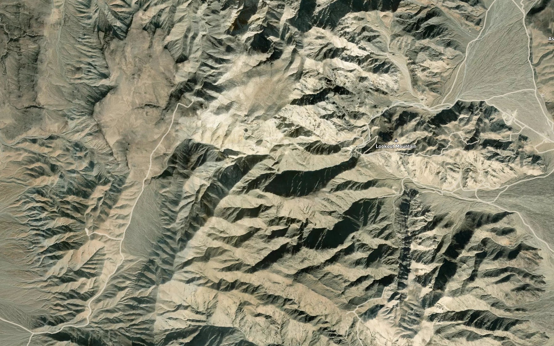 Satellite map of the Jack Gunn Spring