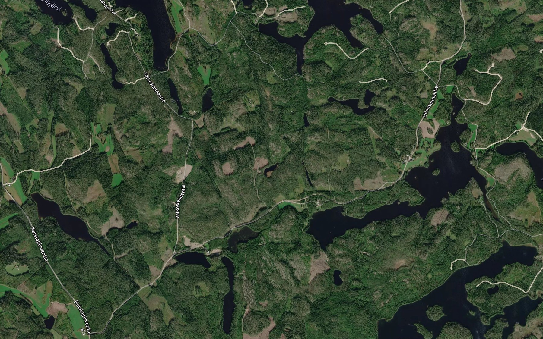 Satellite map of the Kalattomanlammit