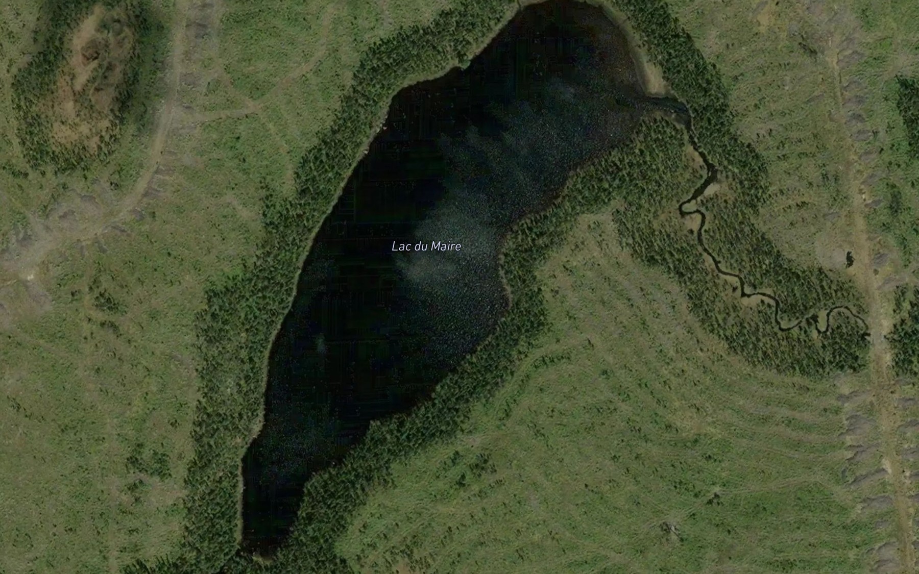 Satellite map of the Lac du Maire