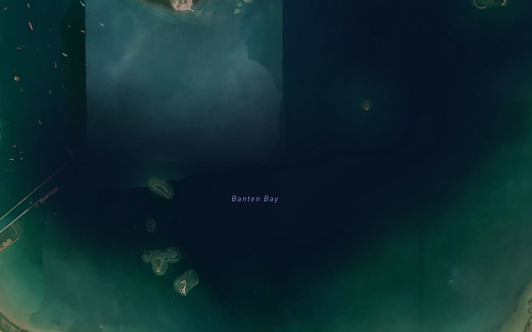 Satellite map of the Teluk Banten