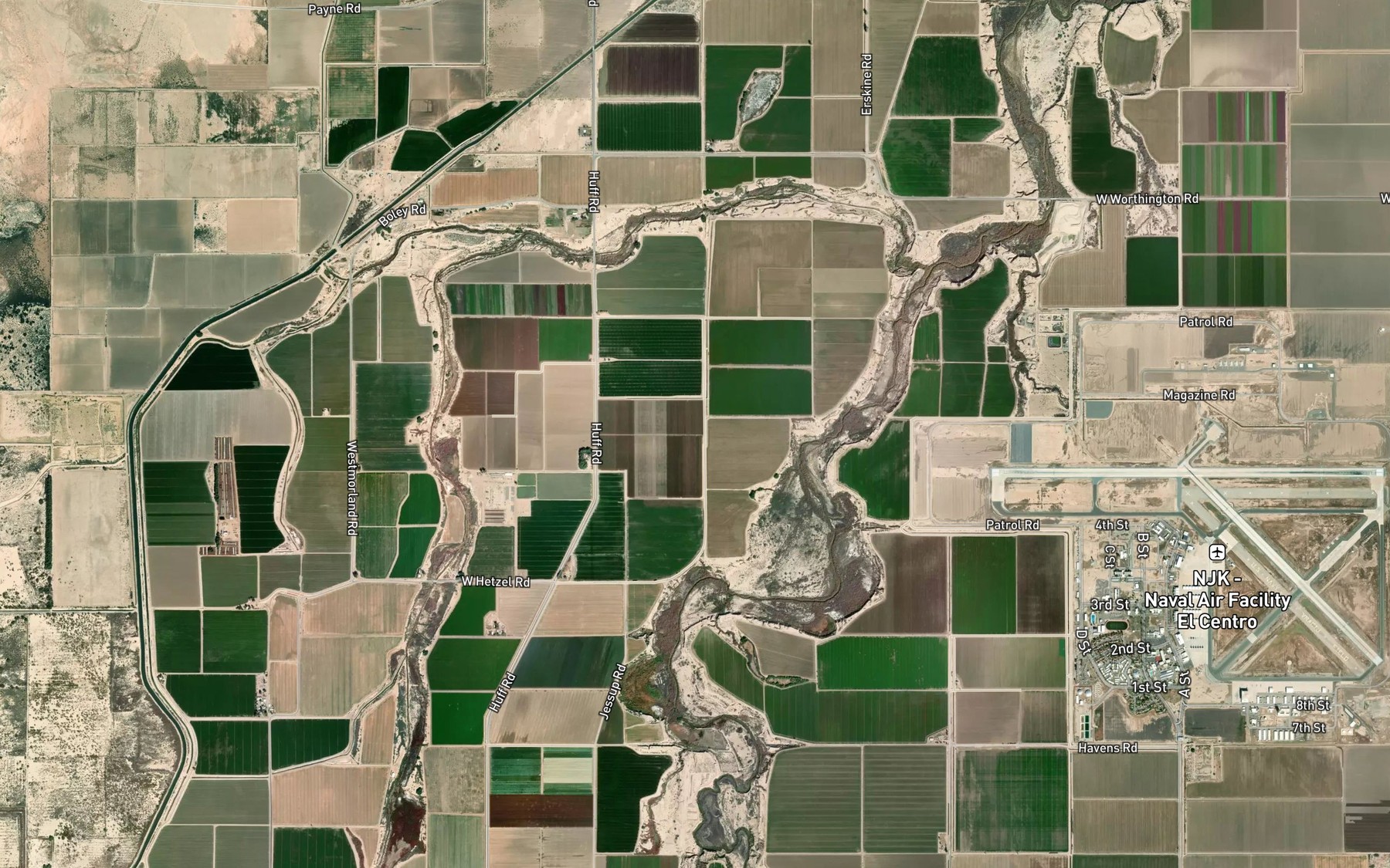 Satellite map of the Fern Lateral Eight