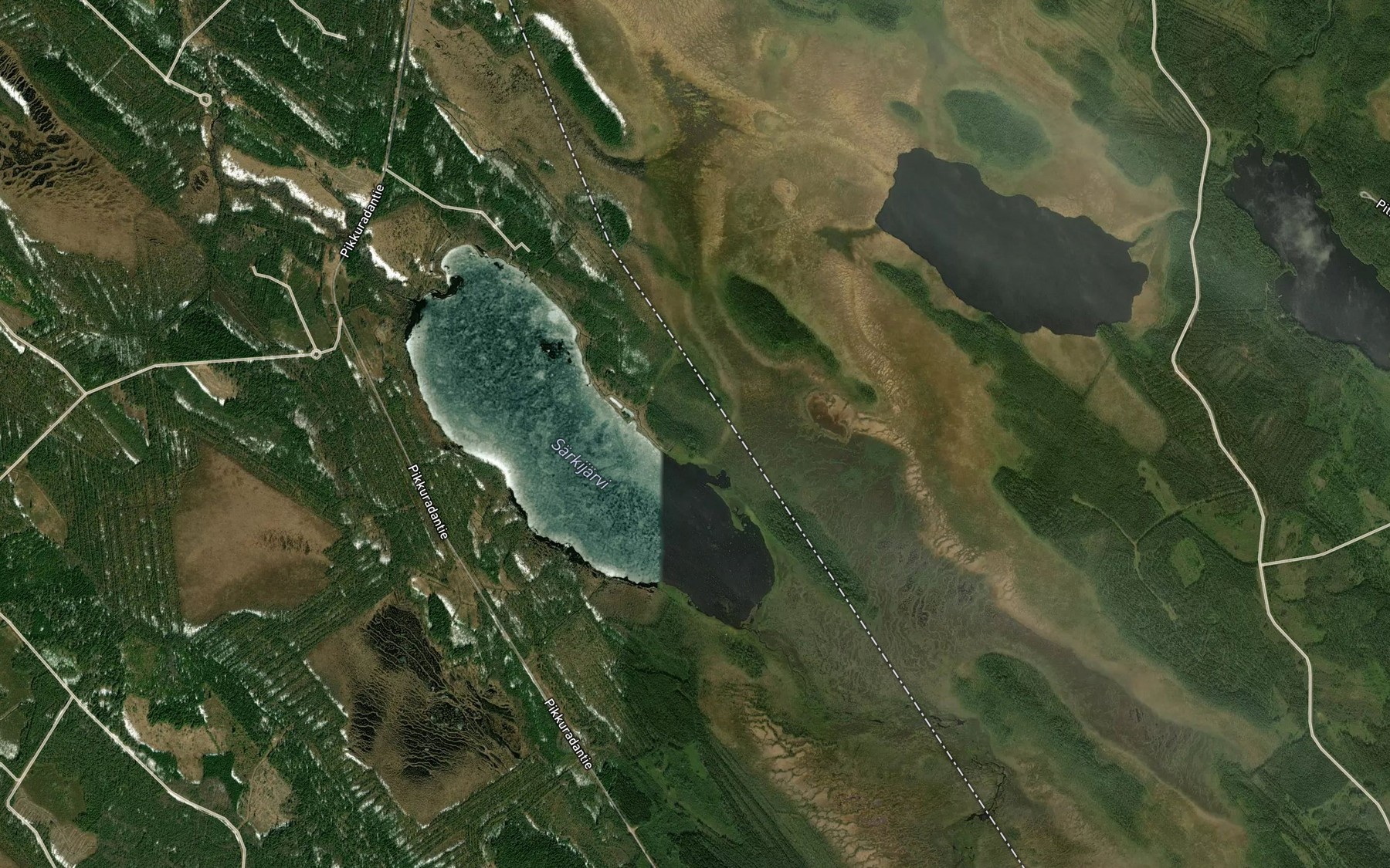 Satellite map of the Sarkijarvi