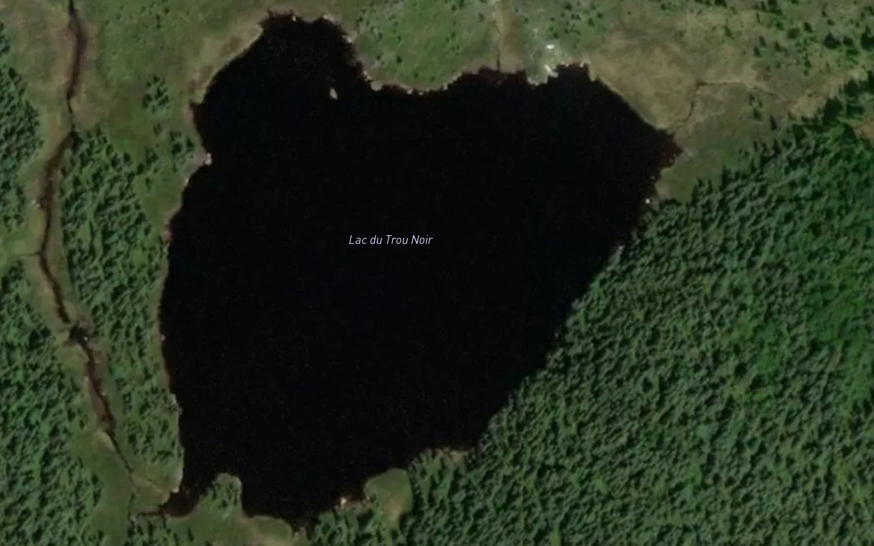 Satellite map of the Lac du Trou Noir