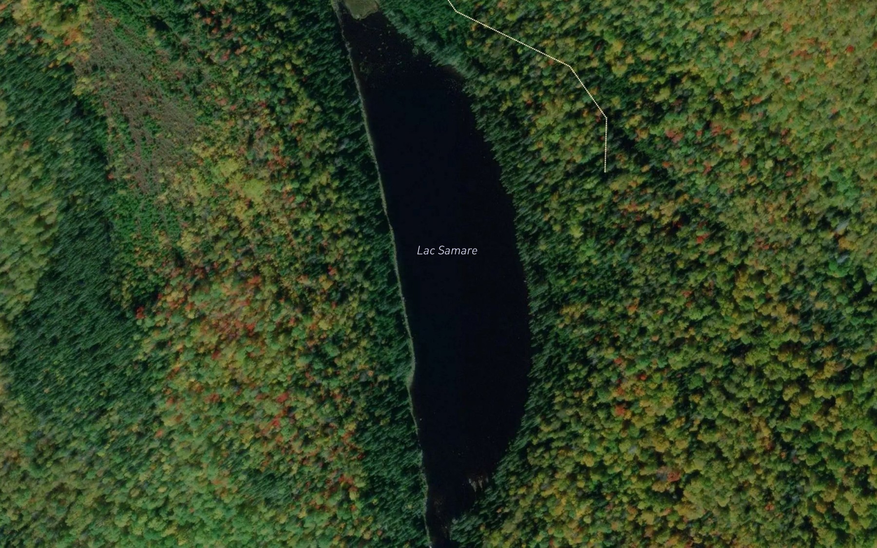Satellite map of the Lac Samare