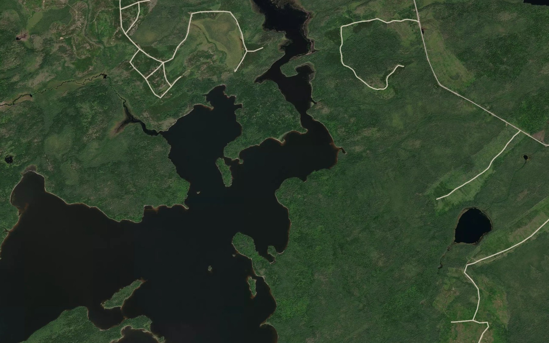 Satellite map of the Aldous Bay
