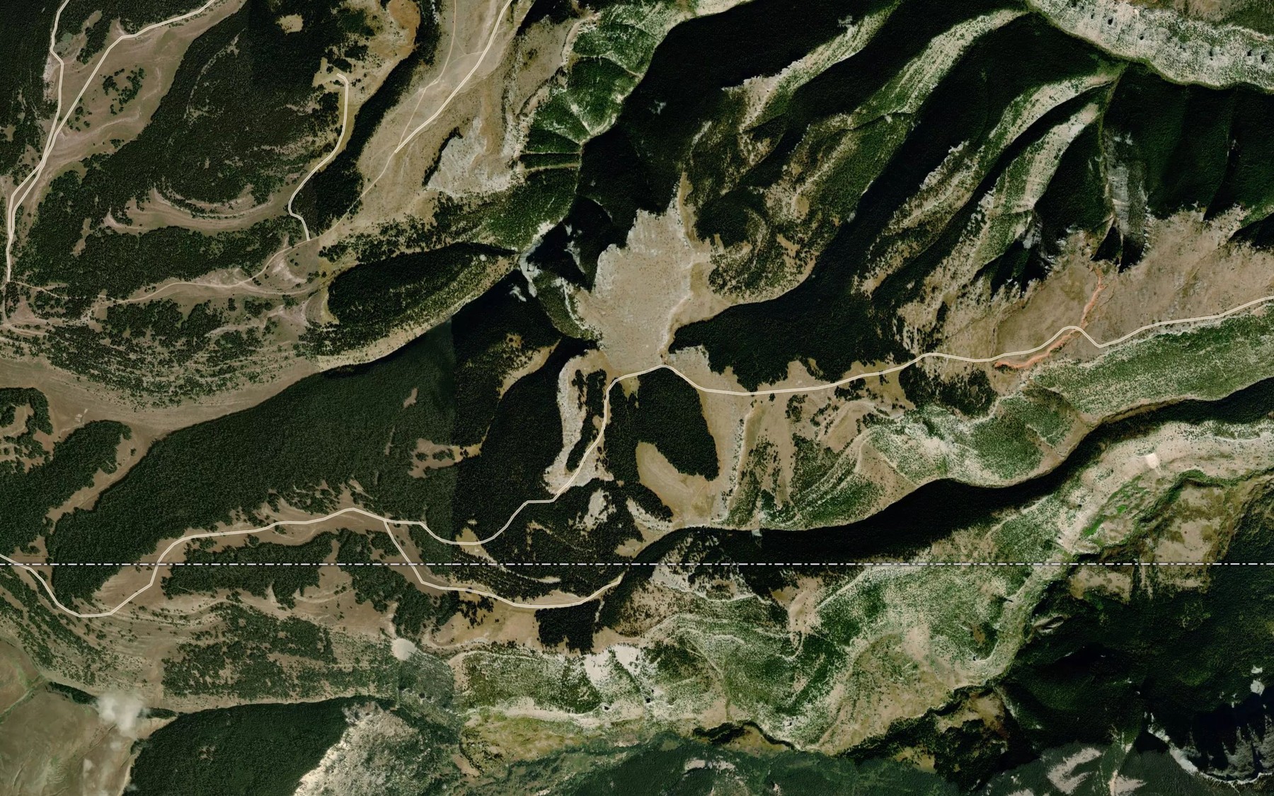 Satellite map of the Tepee Pole Spring