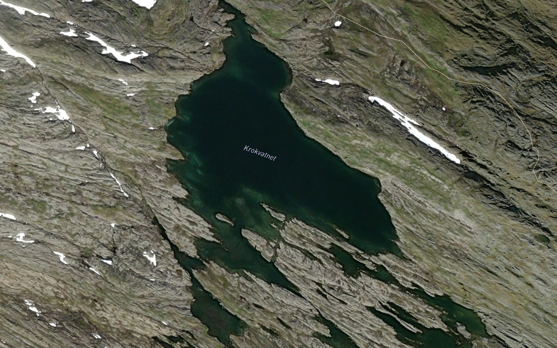 Satellite map of the Krokvatnet