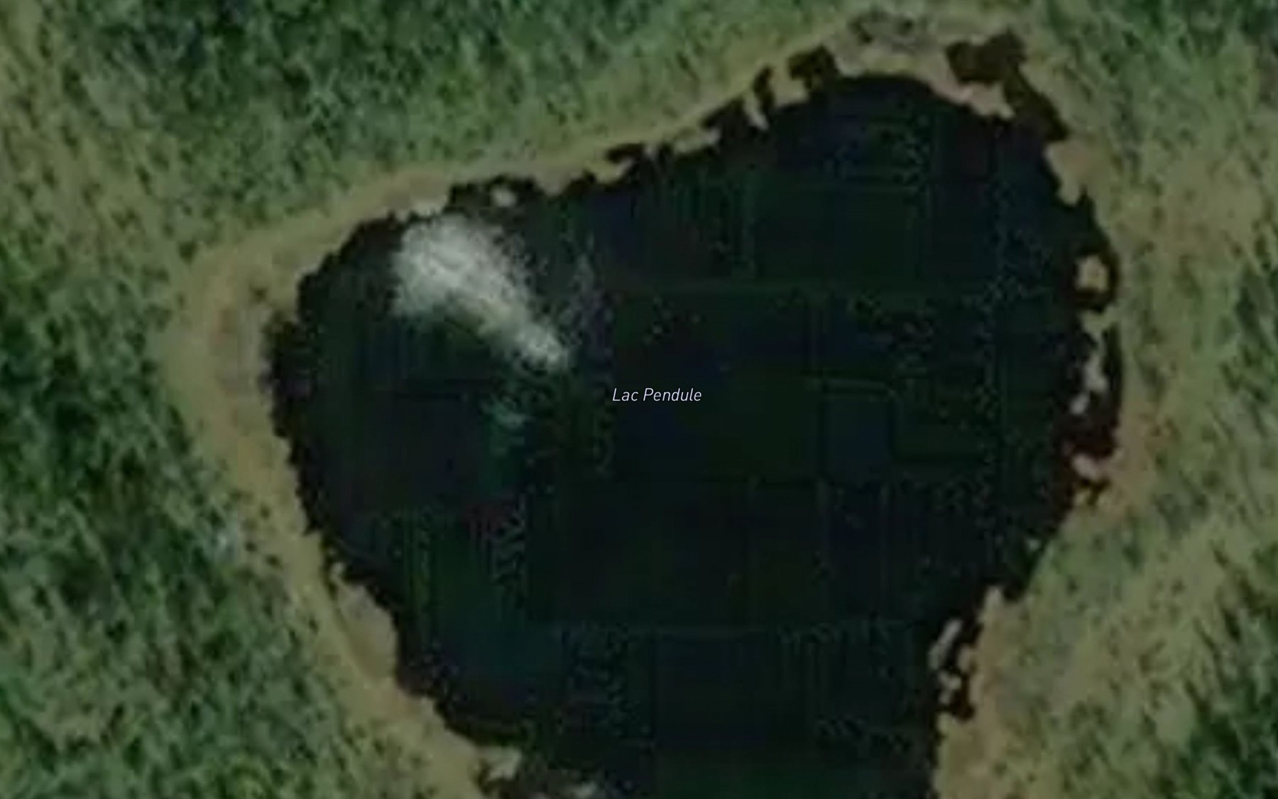 Satellite map of the Lac Pendule
