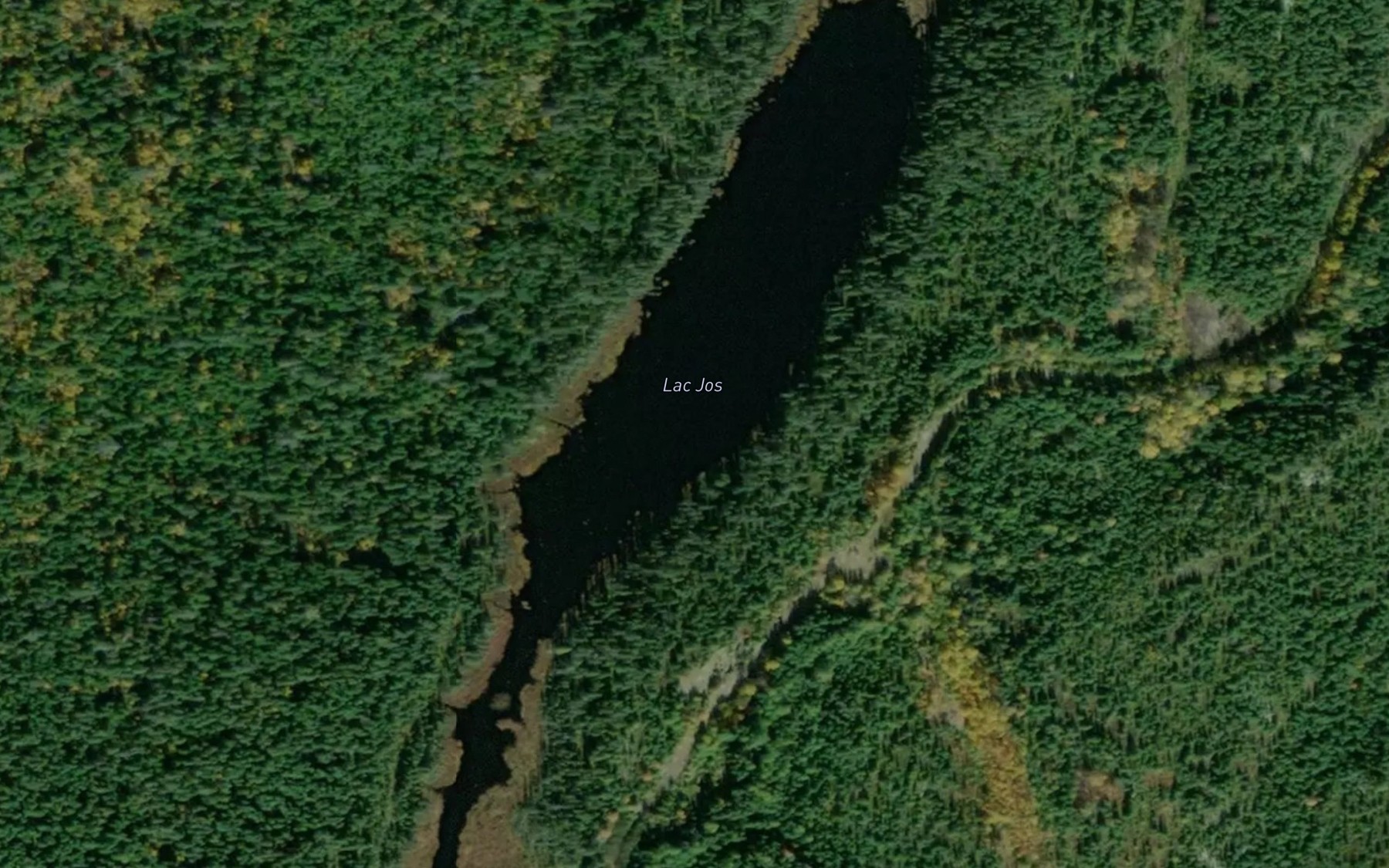 Satellite map of the Lac Jos