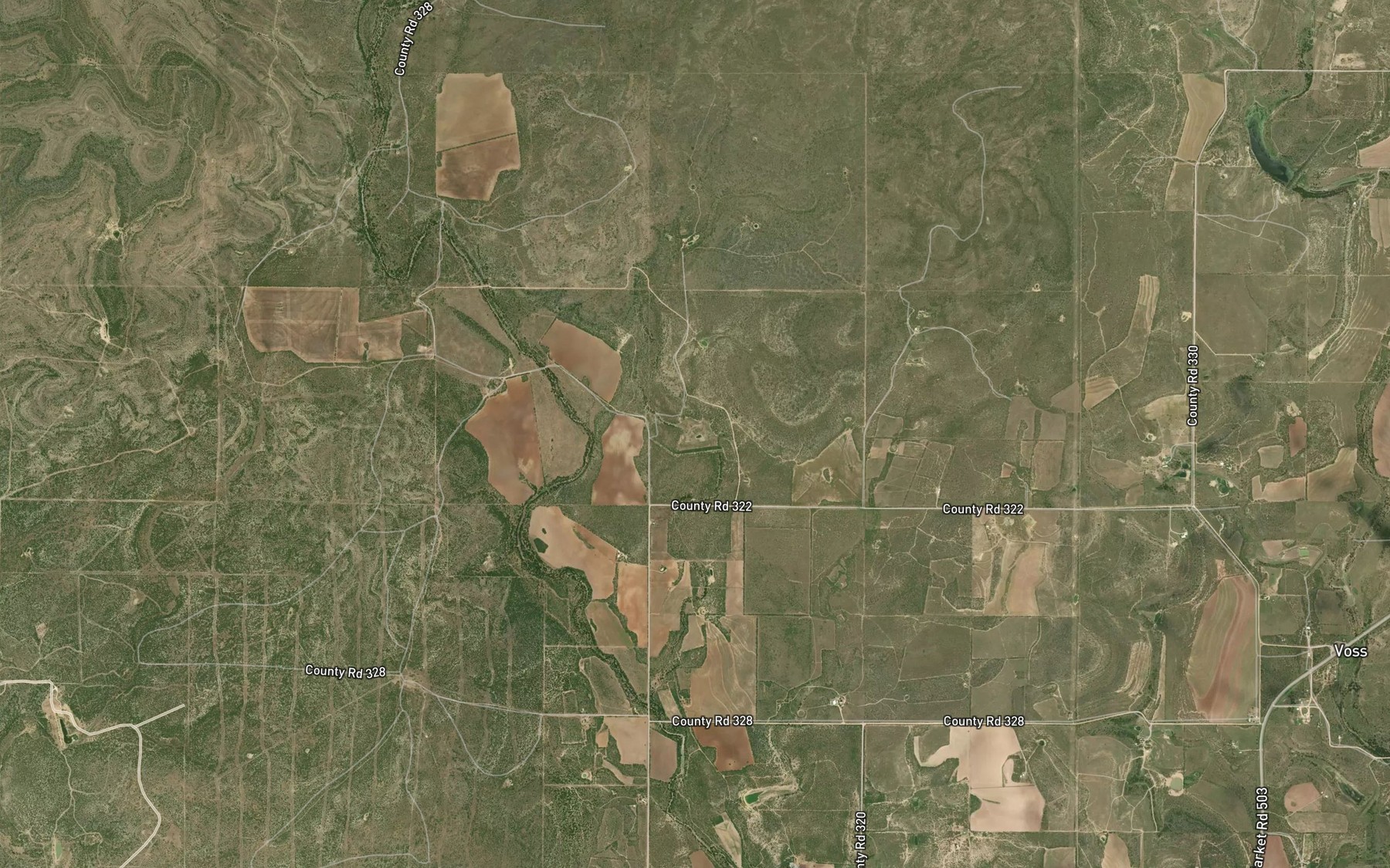 Satellite map of the Soil Conservation Service Site 6 Reservoir