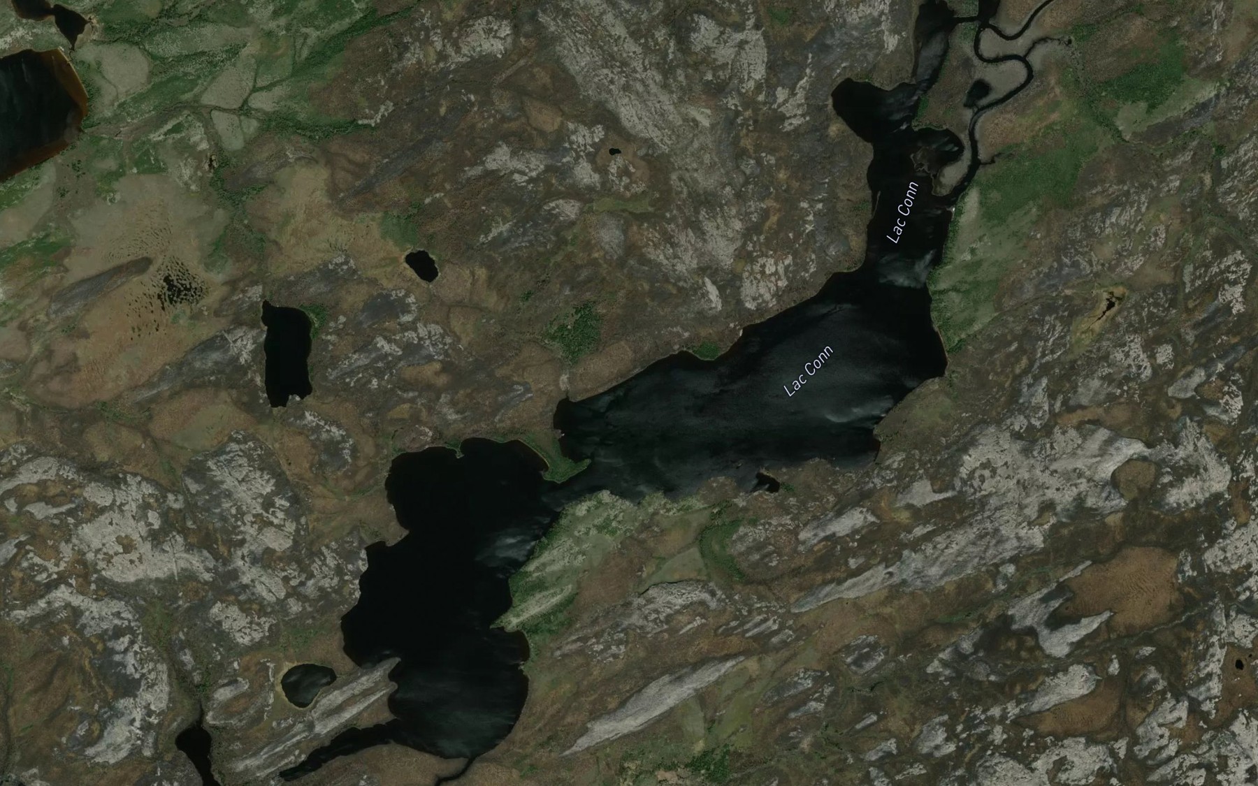 Satellite map of the Lac Conn