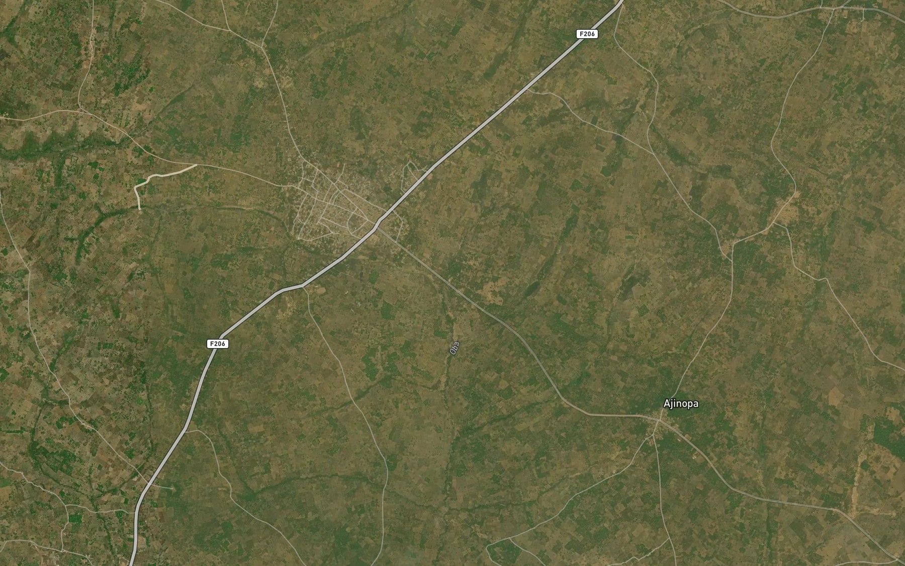 Satellite map of the River Ilomo
