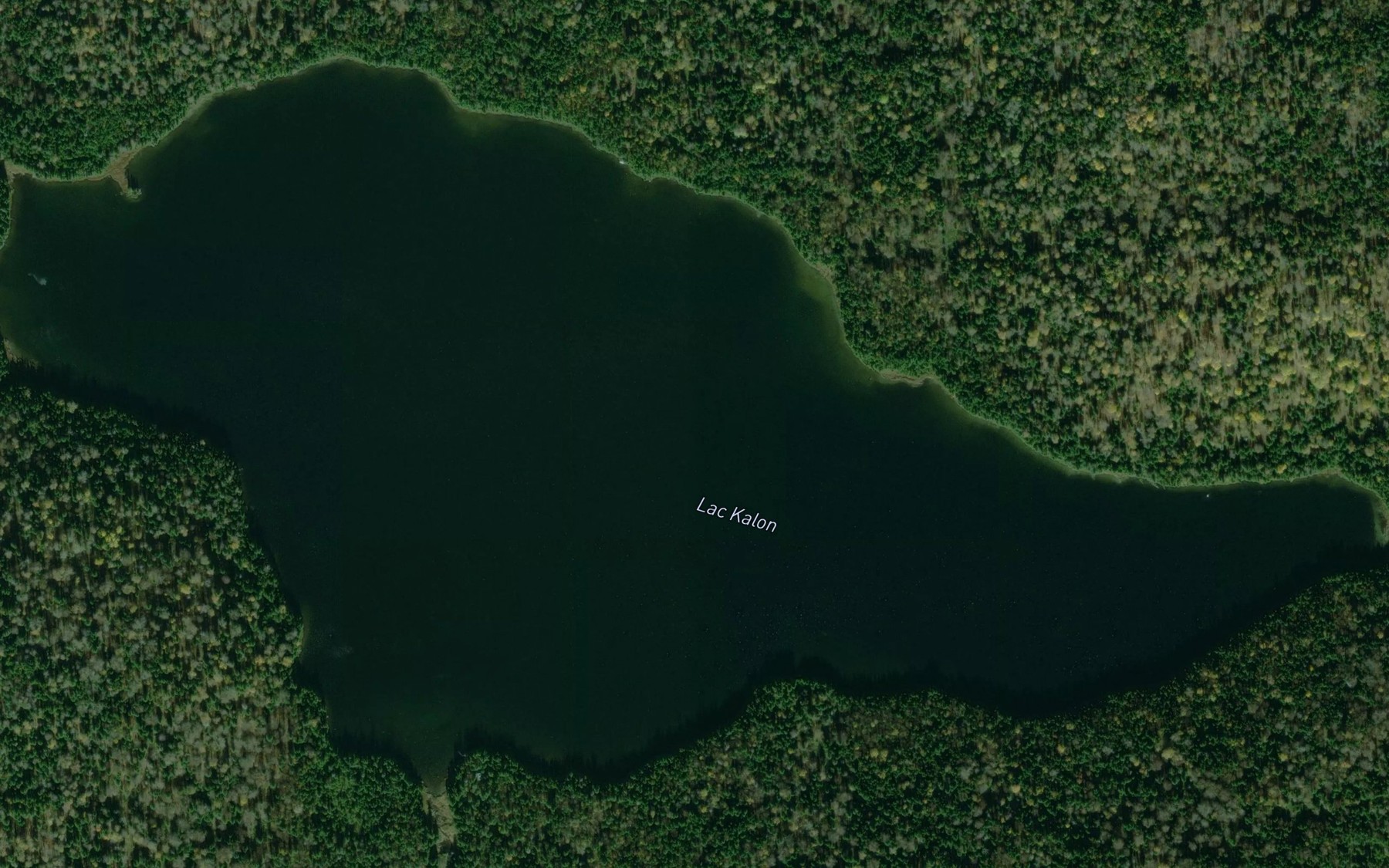 Satellite map of the Lac Kalon