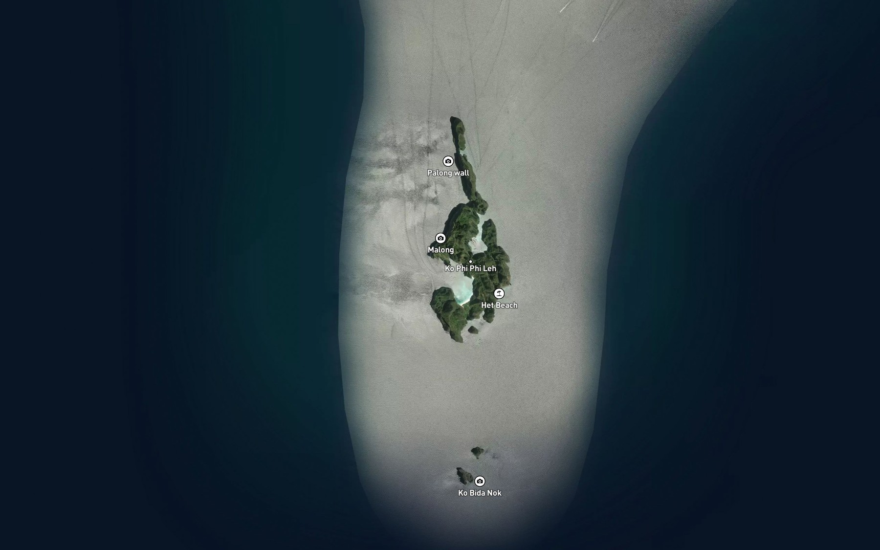 Satellite map of the Ao Ma Ya