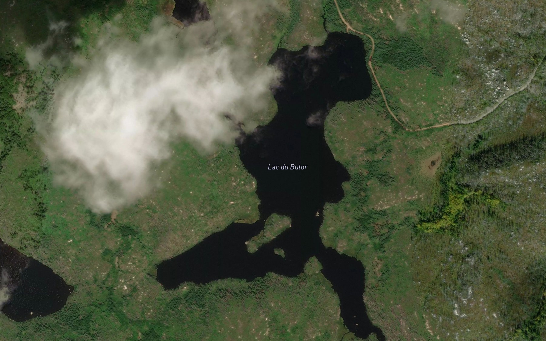 Satellite map of the Lac du Butor