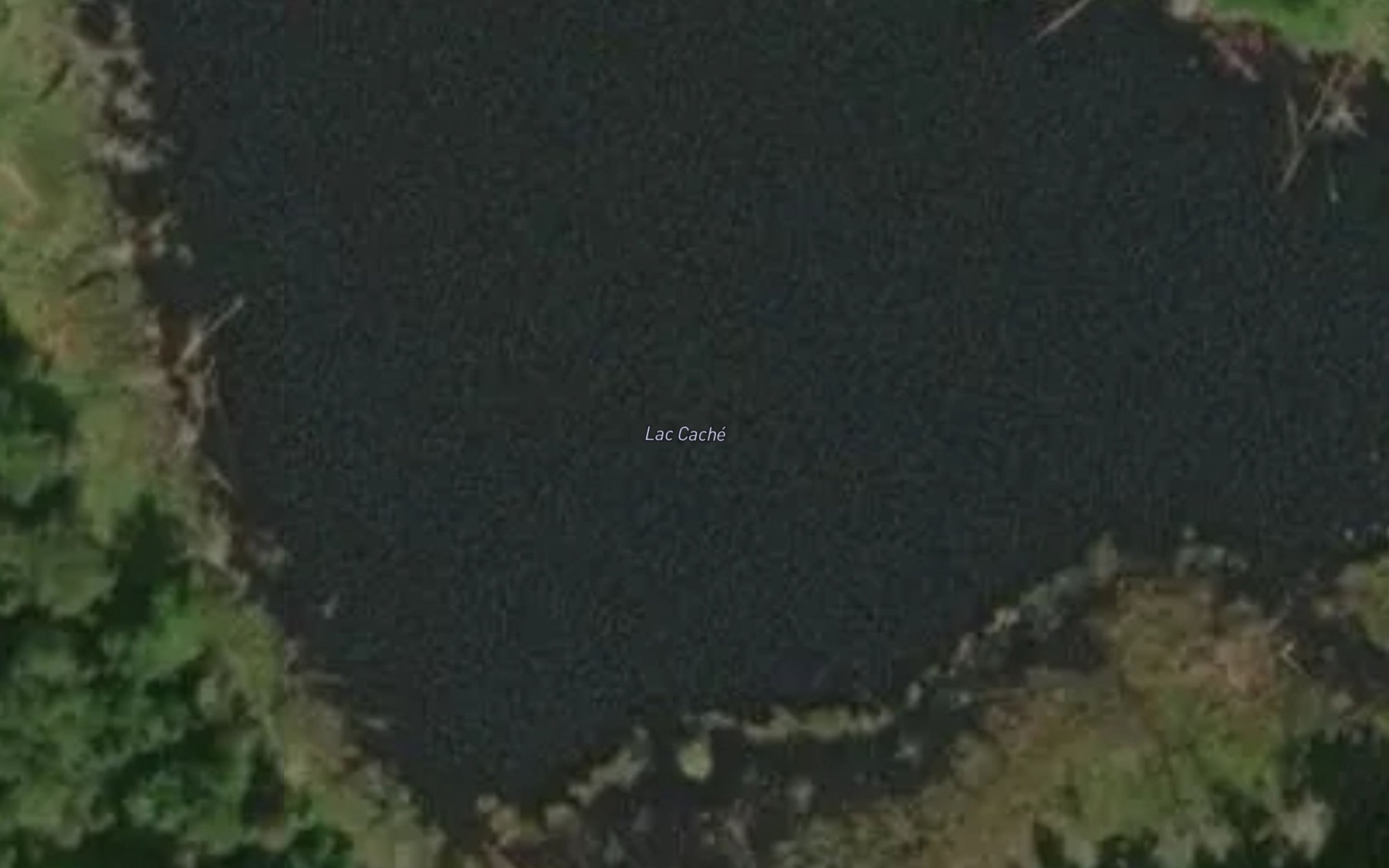 Satellite map of the Lac Cache