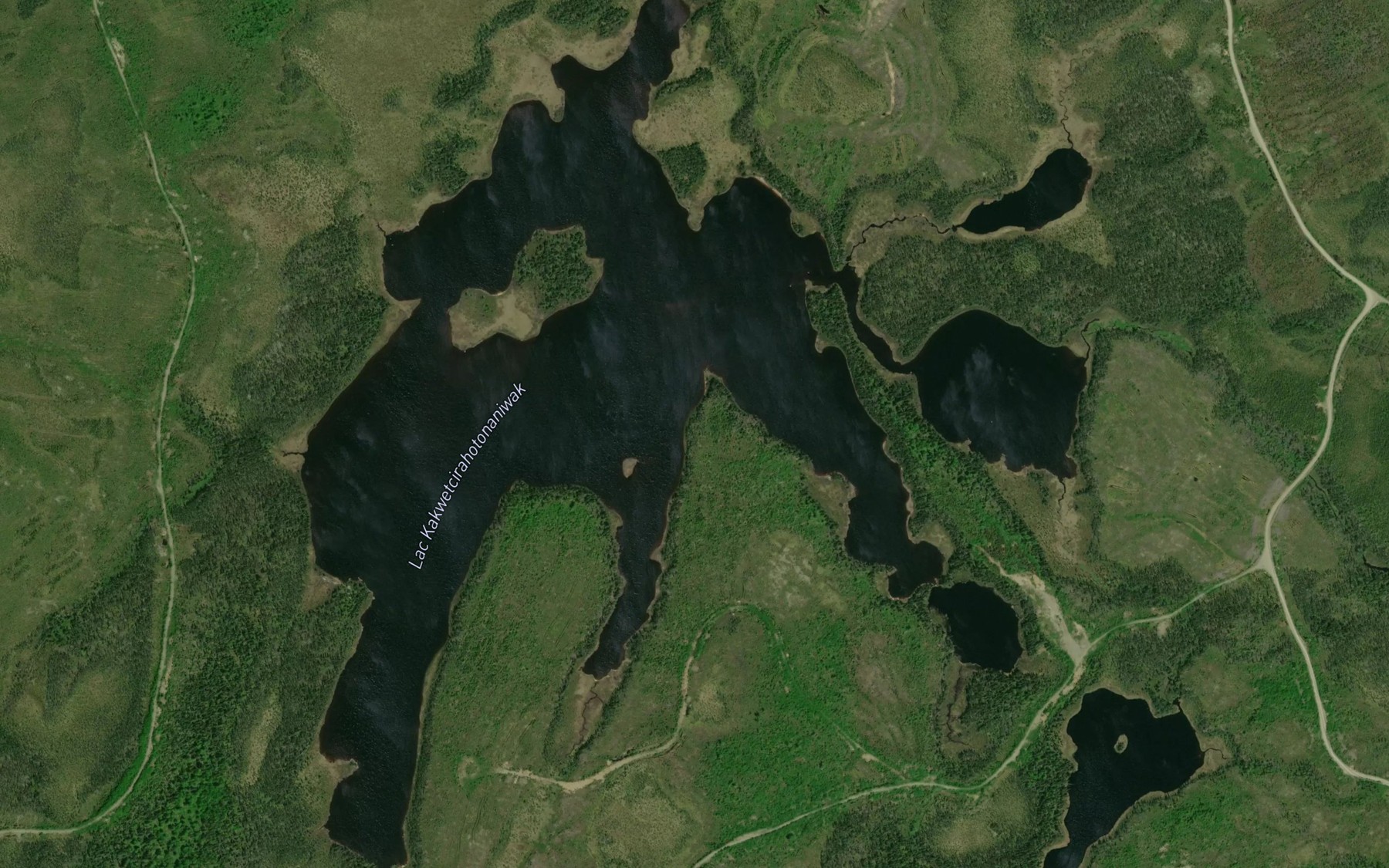 Satellite map of the Lac Kakwetcirahotonaniwak