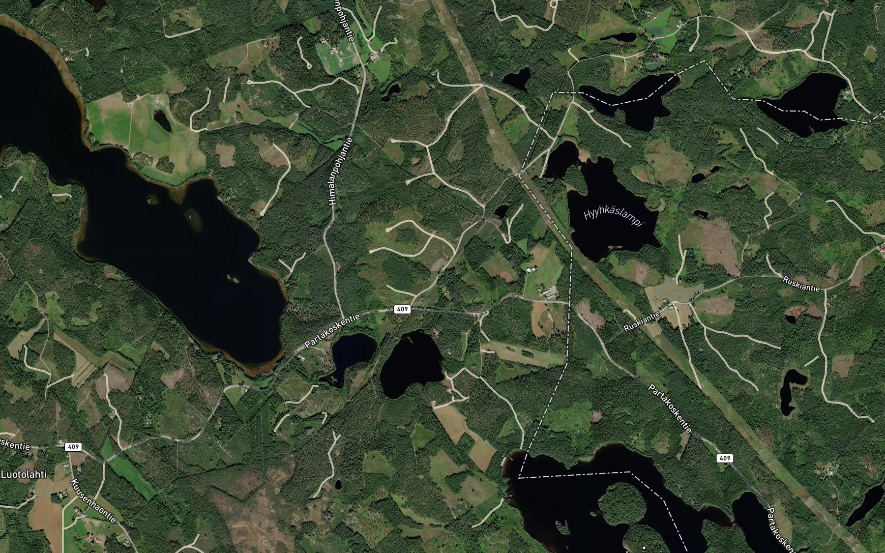 Satellite map of the Niskalampi