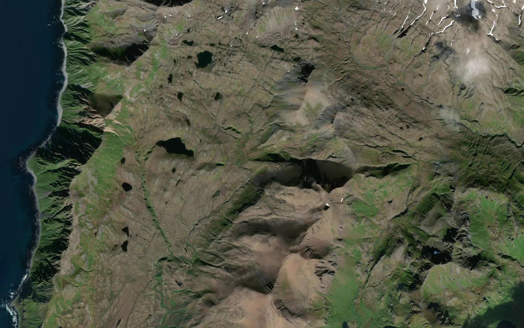 Satellite map of the Chuniksak Creek
