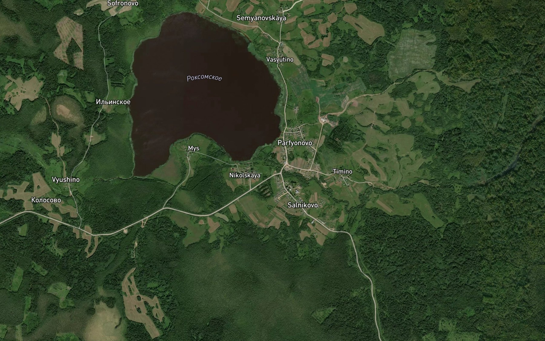 Satellite map of the Ileksa