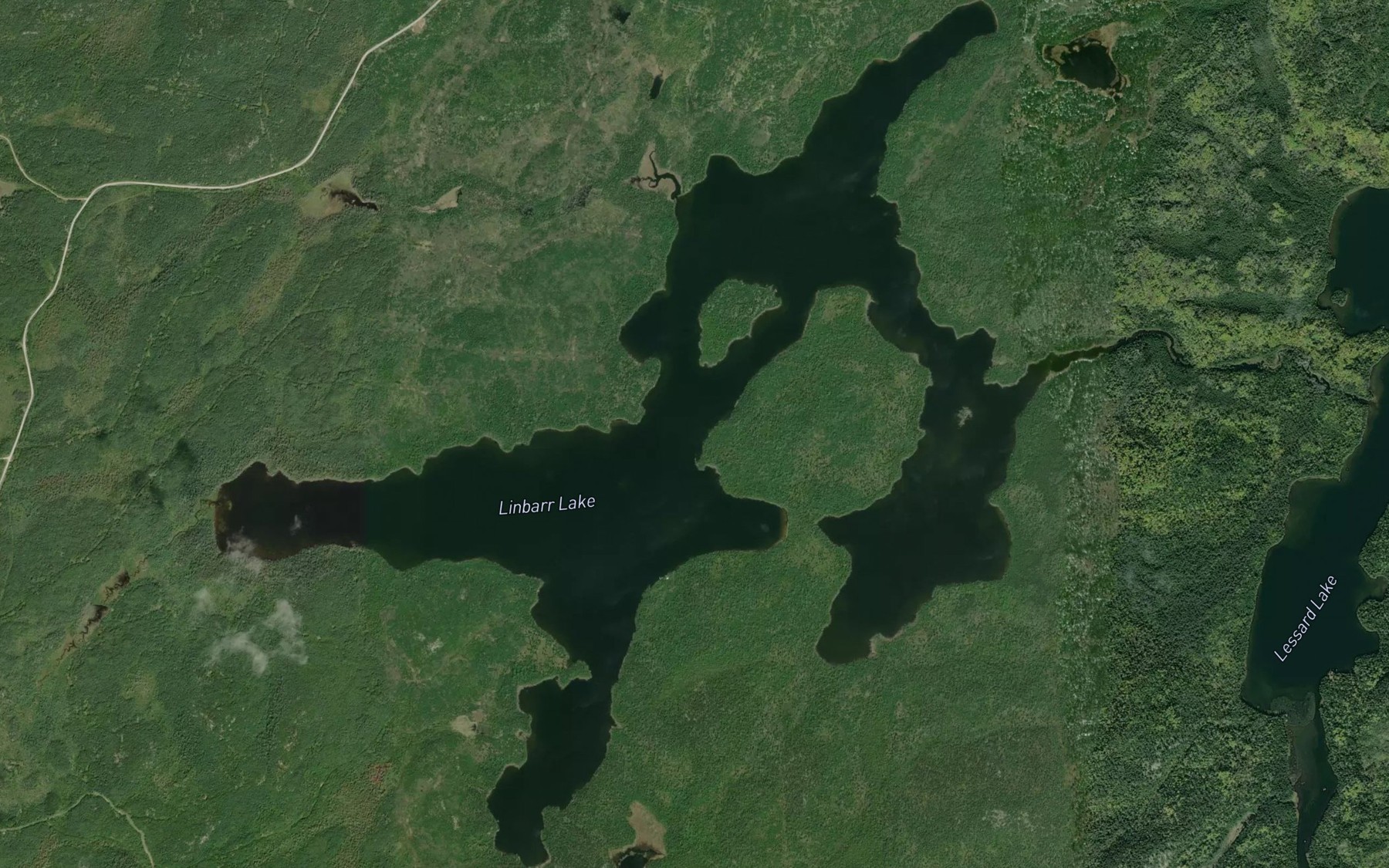 Satellite map of the Linbarr Lake