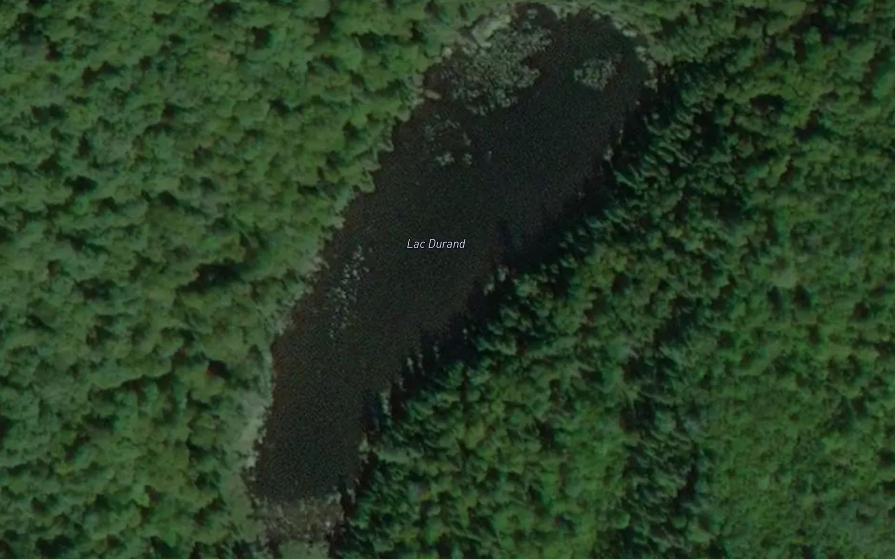 Satellite map of the Lac Durand