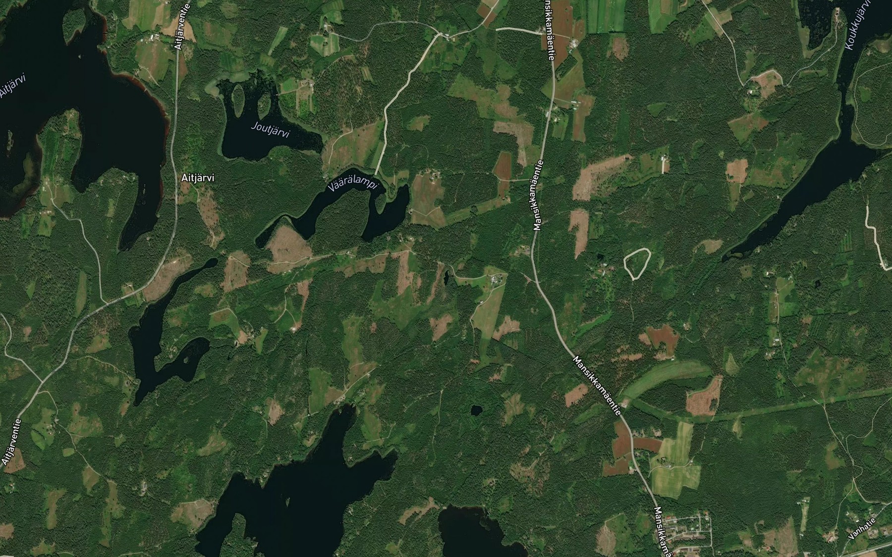 Satellite map of the Saittalampi