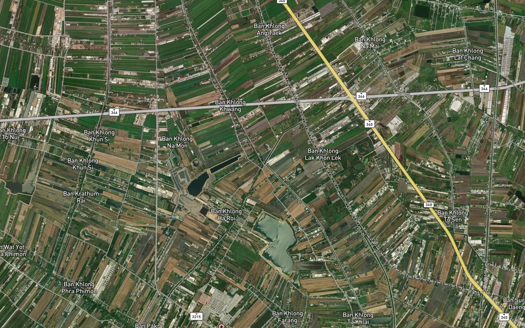 Satellite map of the Khlong Khwang