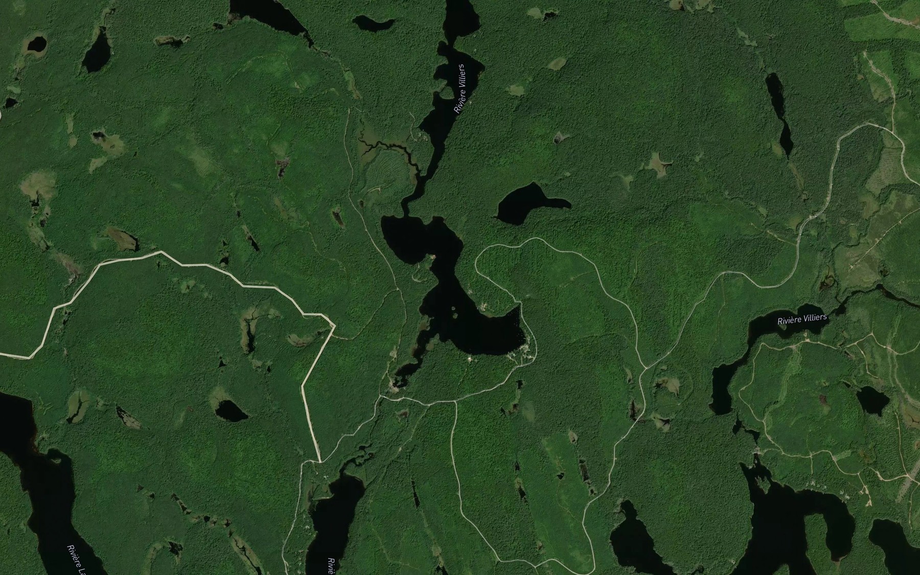 Satellite map of the Passe Simon