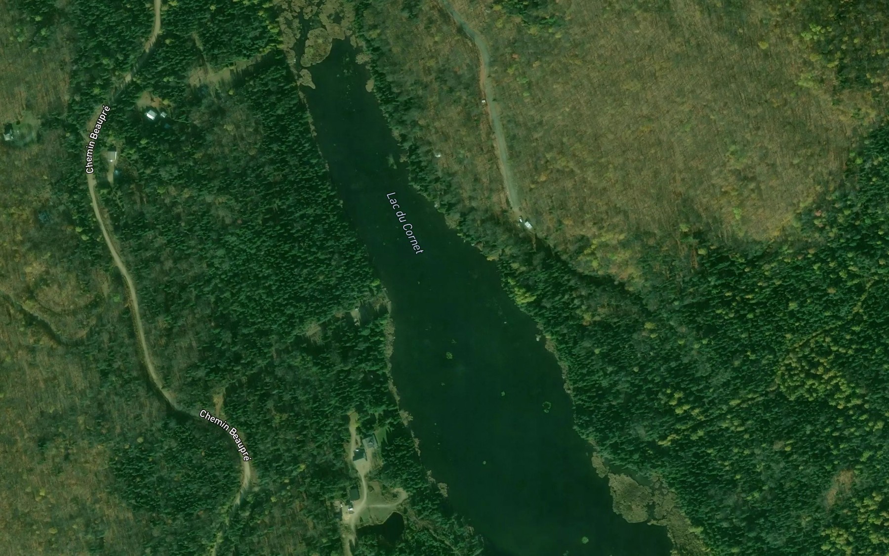 Satellite map of the Lac du Cornet