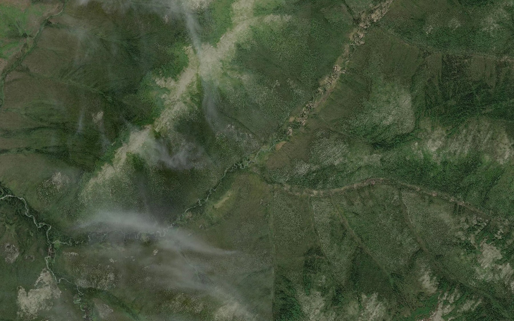 Satellite map of the Saint Patrick Creek