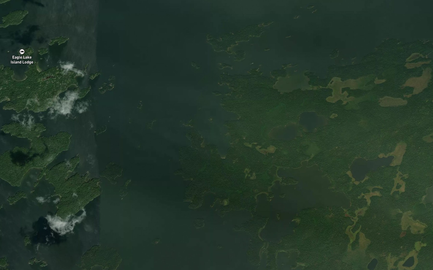 Satellite map of the Fornieri Bay