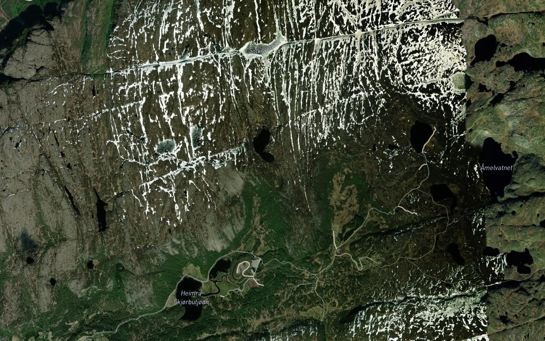 Satellite map of the Fossen