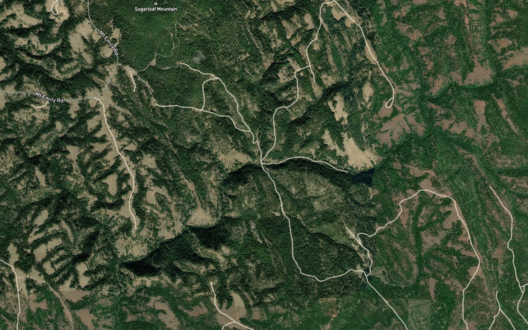 Satellite map of the Little John Day Creek