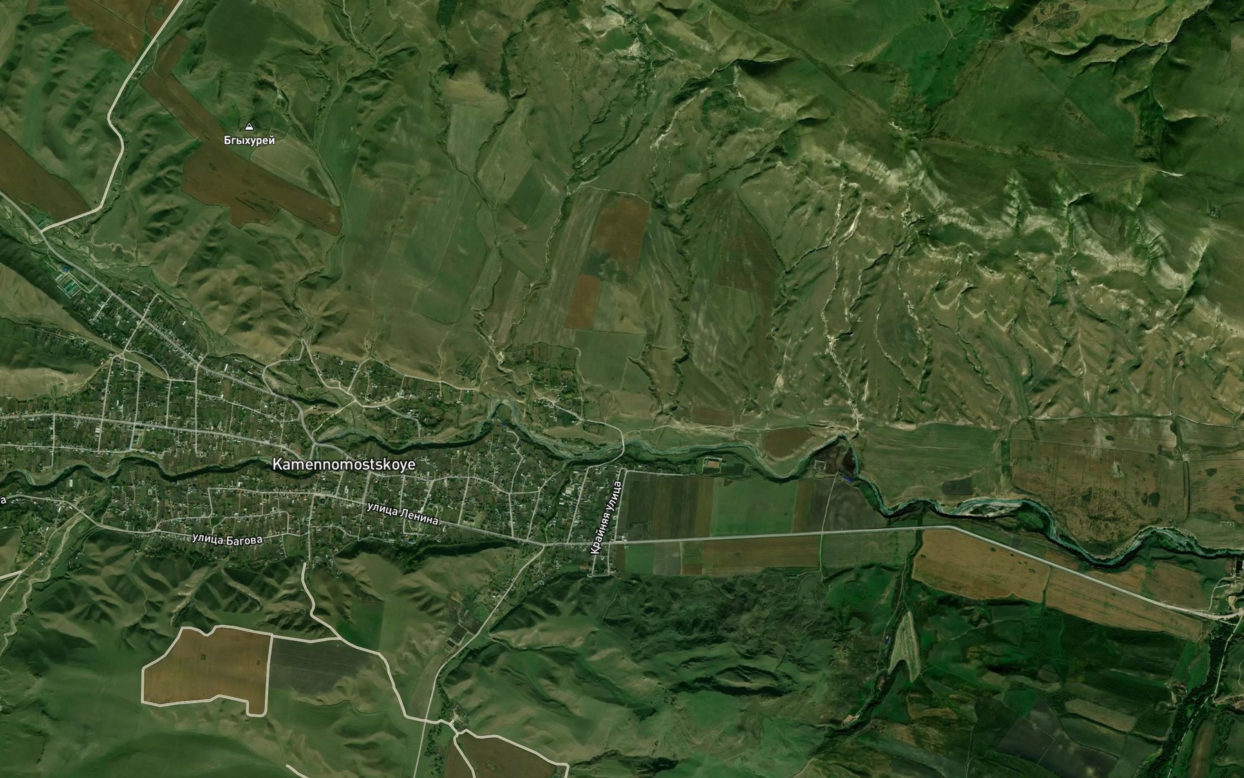 Satellite map of the Dzhamankul