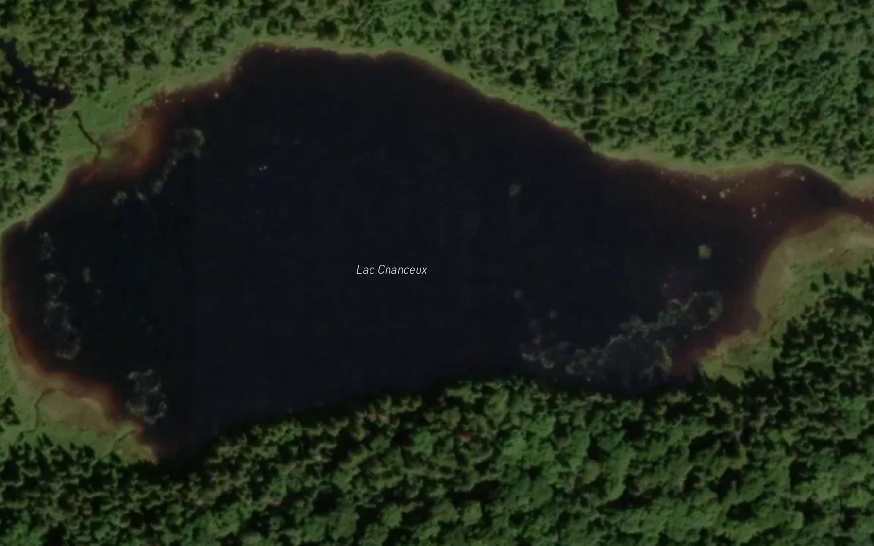 Satellite map of the Lac Chanceux