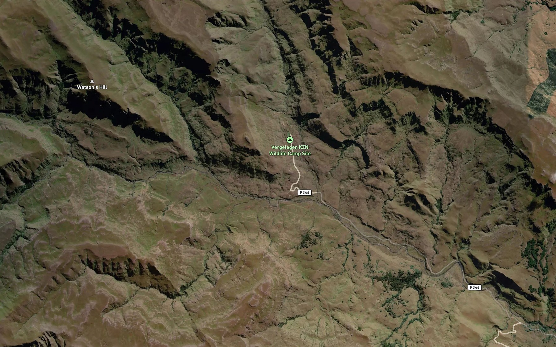 Satellite map of the Umkomaas