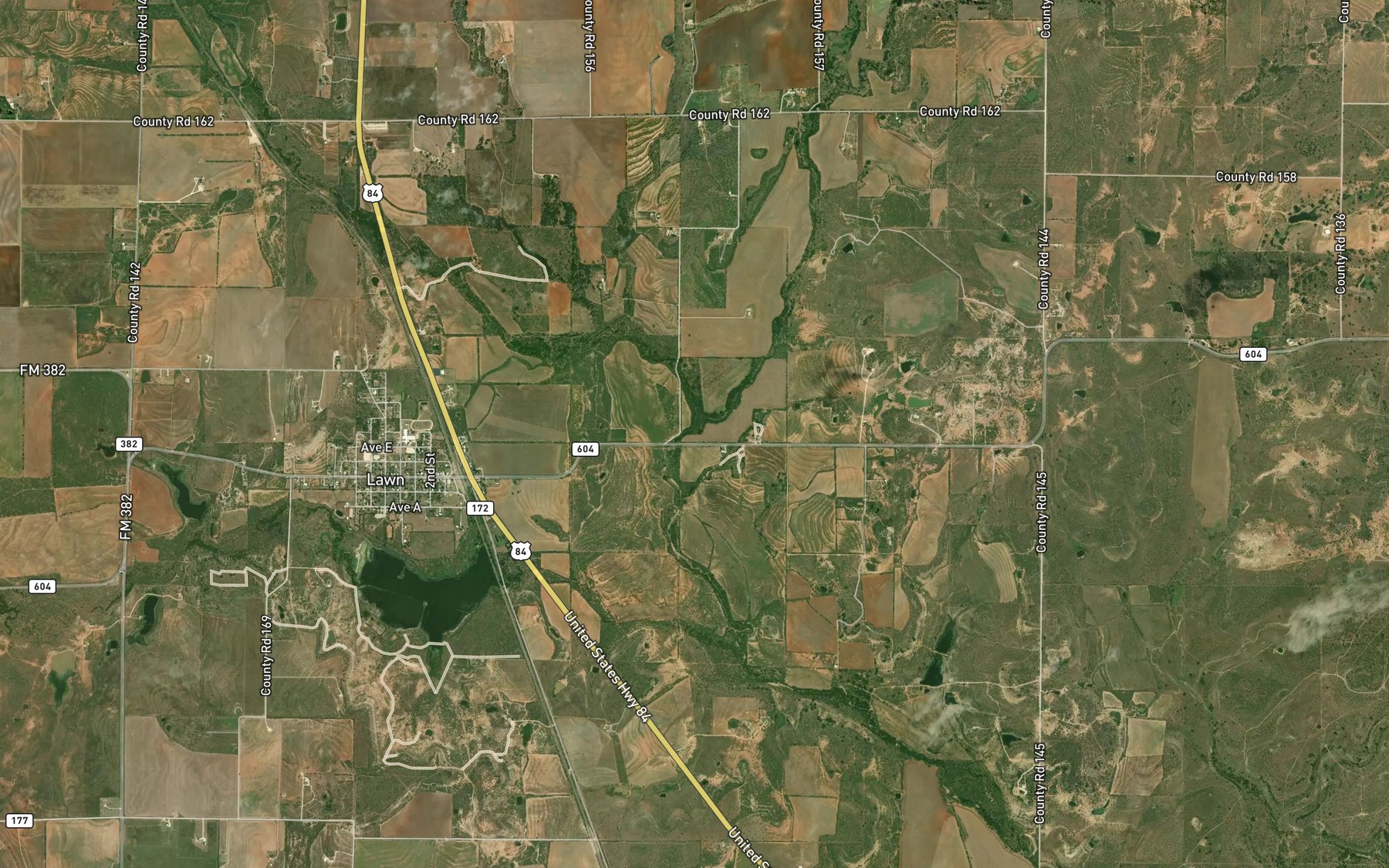Satellite map of the Gray Branch