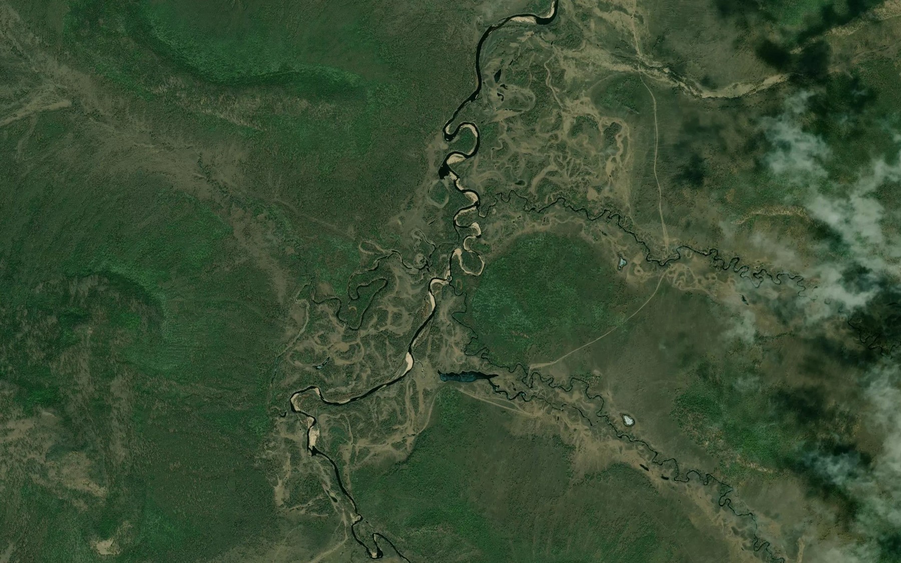 Satellite map of the Samter