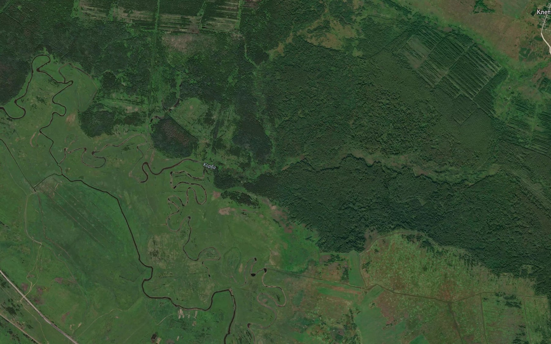 Satellite map of the Korba